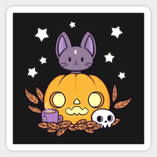 Pumpkin Cats Son  | Nikury Magnet